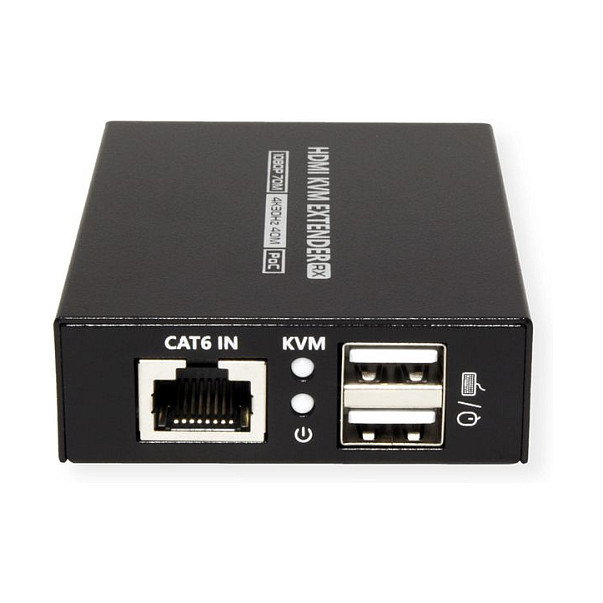 VALUE Alargador KVM sobre Cat.6/6A/7, HDMI 4K30 hasta 70 m, Transmisor y Receptor 14.99.3043, Plug & Play
