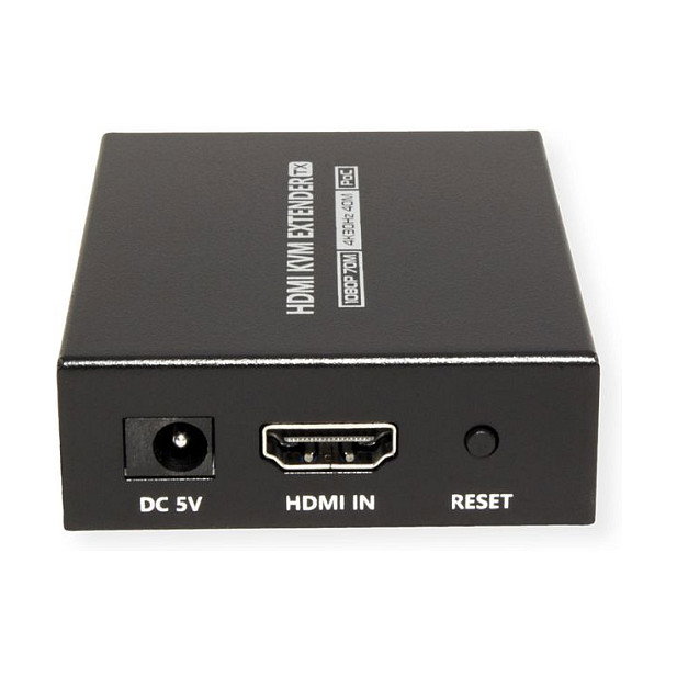 VALUE Alargador KVM sobre Cat.6/6A/7, HDMI 4K30 hasta 70 m, Transmisor y Receptor 14.99.3043, Plug & Play