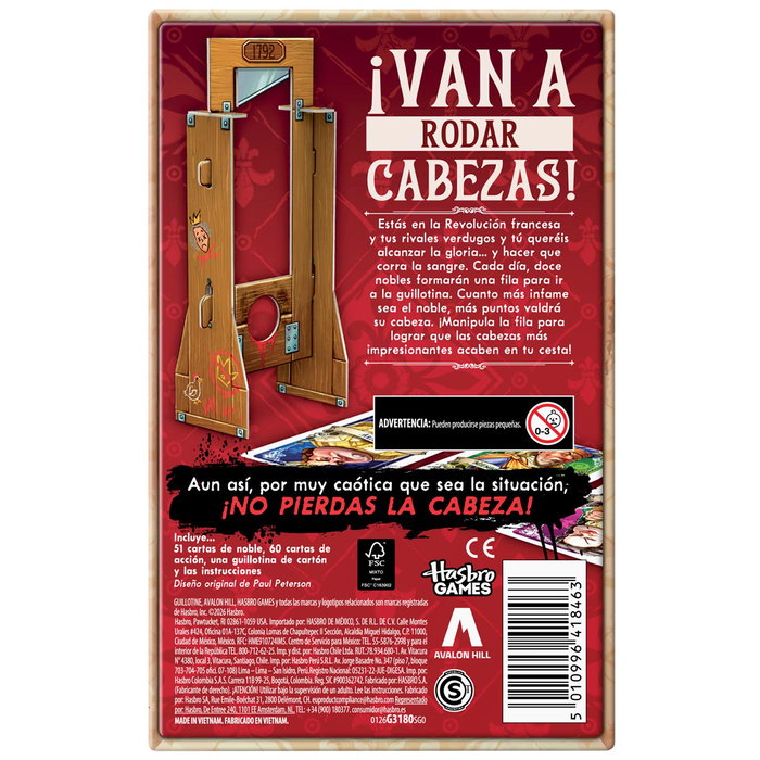 HASBRO GAMES Guillotine Avalon Hill G3180