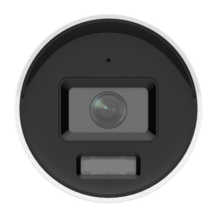 Hikvision DS-2CD2047G3-LI2UY/SL(2.8mm) Bullet Cámara IP de Seguridad 4MP ColorVu Interior/Exterior IP67 con Iluminación Híbrida Inteligente, Audio y WDR 130 dB