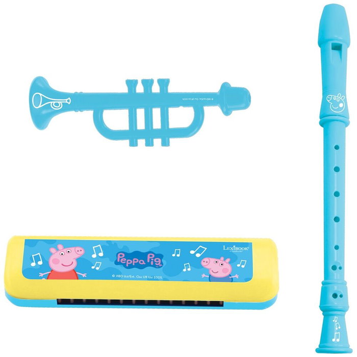Lexibook Set musical de Peppa Pig con 7 instrumentos y almacenamiento en el tambor Lexibook Set musical de Peppa Pig con 7 instrumentos y almacenamiento en el tambor