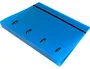 Liderpapel Carpeta con Anillas Azul Translúcido con Recambio A4 Cuadro 5mm