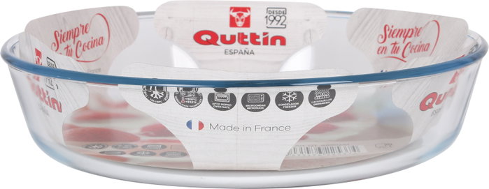 Quttin Fuente Vidrio Hondo 26 cm x 6 cm - 2.3 L (6 Unidades)