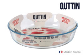 Quttin Fuente Vidrio Hondo 26 cm x 6 cm - 2.3 L (6 Unidades)