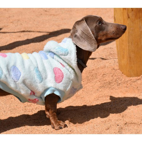 Nayeco Sudadera con Capucha Didi para Perro 50 cm Color Verde Agua Nayeco Sudadera con Capucha Didi para Perro 50 cm Color Verde Agua