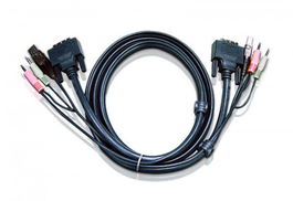 Aten 2L-7D02UD Cable KVM DVI-D USB Dual Link de 1.8 m