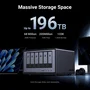 Ugreen NASync DXP6800 Pro Servidor NAS de 6 bahías con 8 GB de RAM