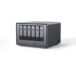 UGREEN NAS DXP6800 PRO Sistema de Almacenamiento en Red con Doble Ethernet 10 Gigabit para Hogar y Oficina