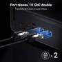 UGREEN NAS DXP6800 PRO Sistema de Almacenamiento en Red con Doble Ethernet 10 Gigabit para Hogar y Oficina
