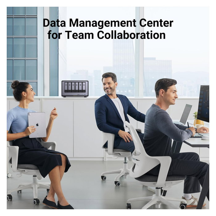 Ugreen NASync DXP6800 Pro, 6 bahías SATA + 2 M.2 NVMe, 8 GB DDR5, Gris/Negro Ugreen NASync DXP6800 Pro, 6 bahías SATA + 2 M.2 NVMe, 8 GB DDR5, Gris/Negro