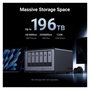 Ugreen NASync DXP6800 Pro, 6 bahías SATA + 2 M.2 NVMe, 8 GB DDR5, Gris/Negro