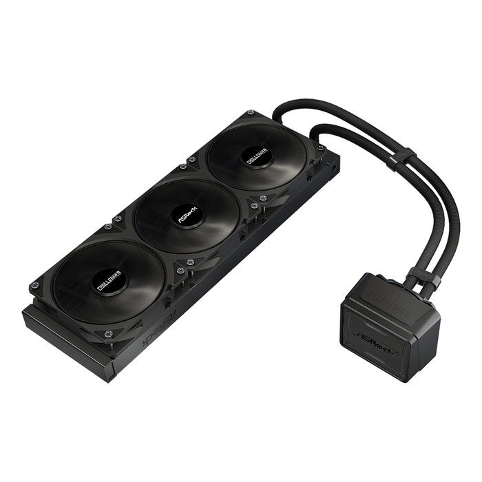 ASRock Kit de refrigeración líquida Challenger Pure 360 con 3 ventiladores de 120mm PWM, Negro, Compatible con LGA 1700, AM4 y AM5
