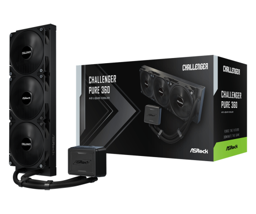 ASRock Challenger Pure 360 Kit de refrigeración líquida Negro ASRock Challenger Pure 360 Kit de refrigeración líquida Negro