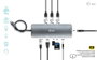 I-Tec USB-C Metal Nano Dock 1x HDMI 4K, 1x SD + MicroSD, 1x Gigabit Ethernet, 1x Audio, 3x USB 3.0, 1x USB-C PD+Cargador 100W
