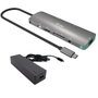 I-tec Metal Nano Dock USB-C HDMI 4K con Cargador 100W Gris