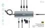 I-TEC Metal Nano Docking Station 4K HDMI LAN con Cargador 100W