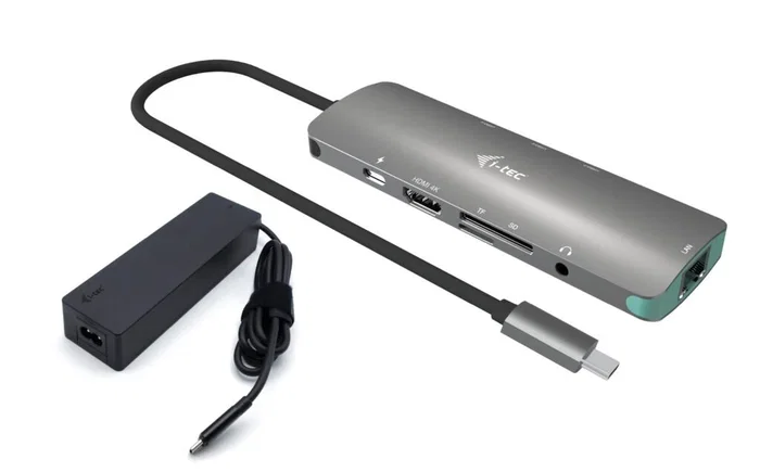 I-TEC Metal Nano Docking Station 4K HDMI LAN con Cargador 100W