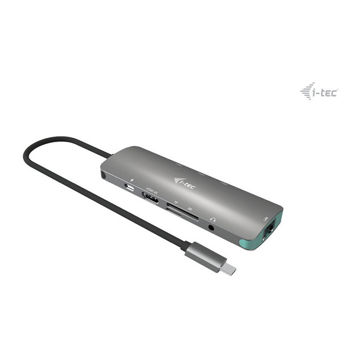 I-TEC Metal Nano Docking Station 4K HDMI LAN con Cargador 100W