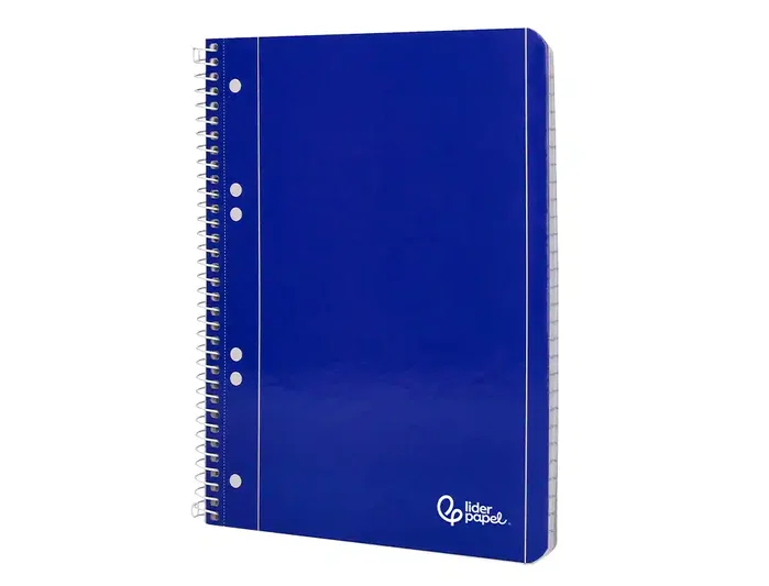 Liderpapel Cuaderno Espiral Serie Micro A5 Azul Tapa Blanda 80 Hojas
