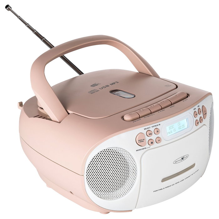 Reflexion RCR2260DAB Radio Portátil FM DAB+ 20W Blanco Rosa PLL LCD Reflexion RCR2260DAB Radio Portátil FM DAB+ 20W Blanco Rosa PLL LCD