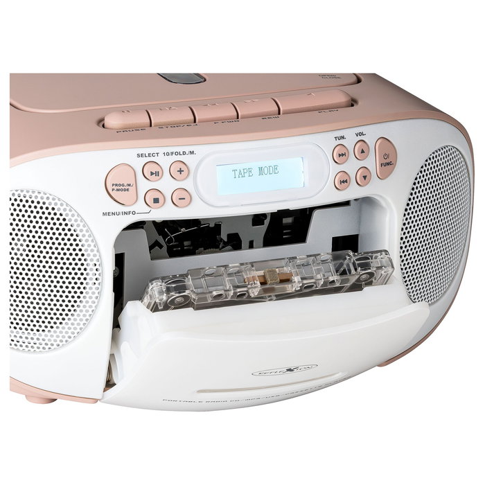 Reflexion RCR2260DAB Radio Portátil FM DAB+ 20W Blanco Rosa PLL LCD Reflexion RCR2260DAB Radio Portátil FM DAB+ 20W Blanco Rosa PLL LCD