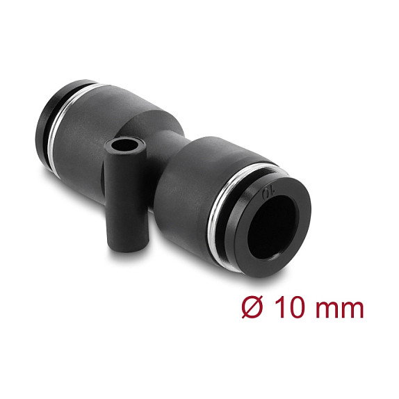 DeLOCK Conector rápido de neumática 10 mm con orificio de fijación DeLOCK Conector rápido de neumática 10 mm con orificio de fijación