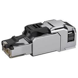 Telegärtner Conector RJ45 MFP8-SL T568A Cat.6A IP20, Macho, Plata, PBT, para Cable Cat6a, 100035951