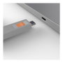 Lindy Llave de Bloqueador de Puerto USB Tipo C, 4 Unidades, Gris/Naranja