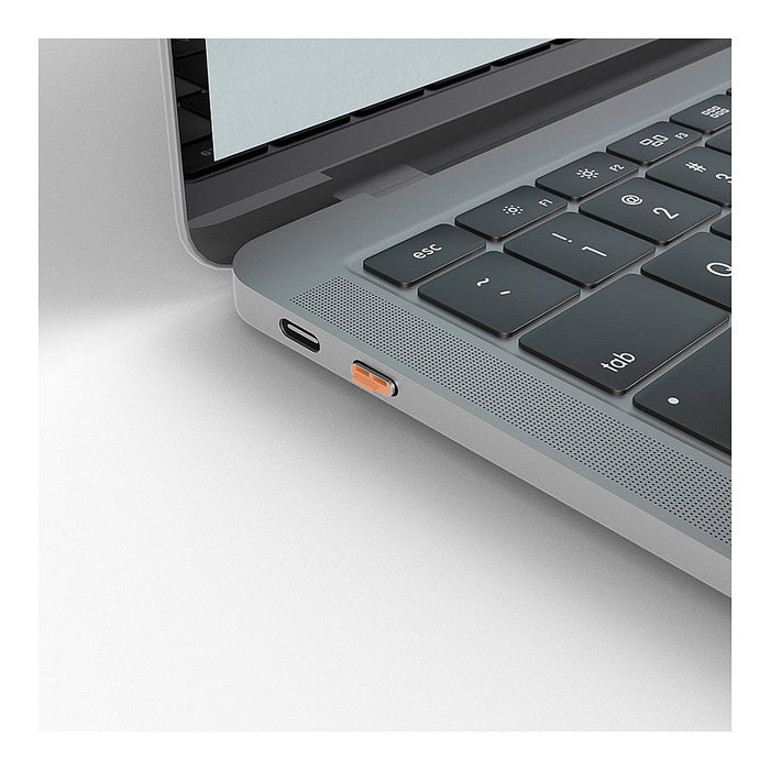 Lindy Llave de Bloqueador de Puerto USB Tipo C, 4 Unidades, Gris/Naranja