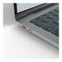 Lindy Llave de Bloqueador de Puerto USB Tipo C, 4 Unidades, Gris/Naranja