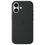 Apple Funda de silicona con MagSafe para iPhone 16 - Negro