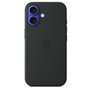 Apple Funda de silicona con MagSafe para iPhone 16 - Negro