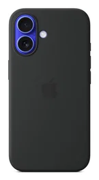 Apple Funda de silicona con MagSafe para iPhone 16 - Negro