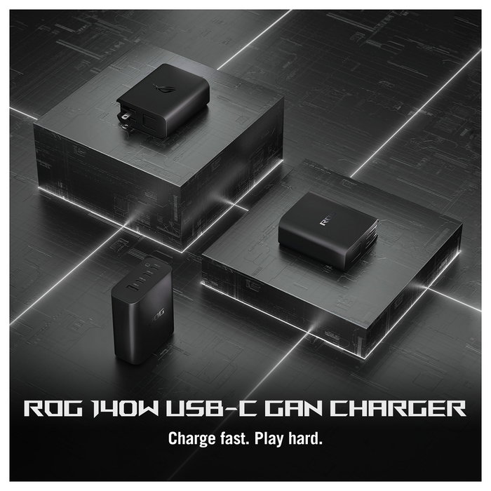 ASUS ROG 140W USB-C GaN Cargador Negro