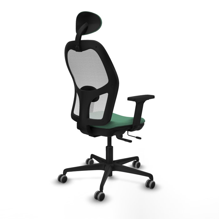 PIQUERAS Y CRESPO Silla de oficina Jorquera Verde Esmeralda y Blanco