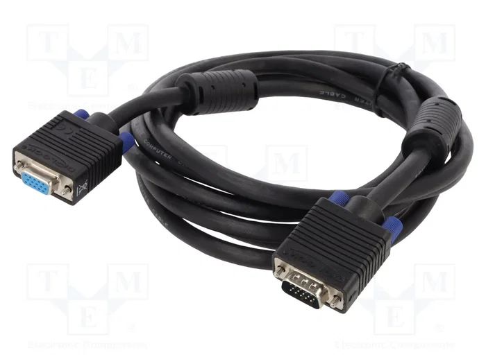 DeLOCK Cable de extensión VGA 3 m, Negro DeLOCK Cable de extensión VGA 3 m, Negro
