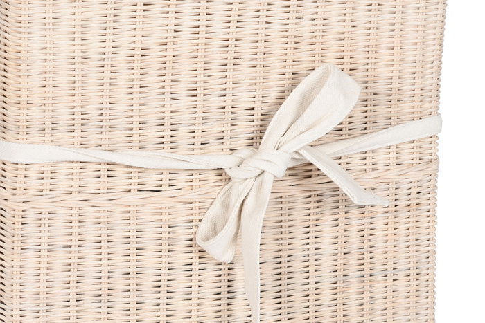 DKD Home Decor Silla de Mimbre y Mango con Cojín Blanco