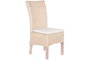 DKD Home Decor Silla de Mimbre y Mango con Cojín Blanco