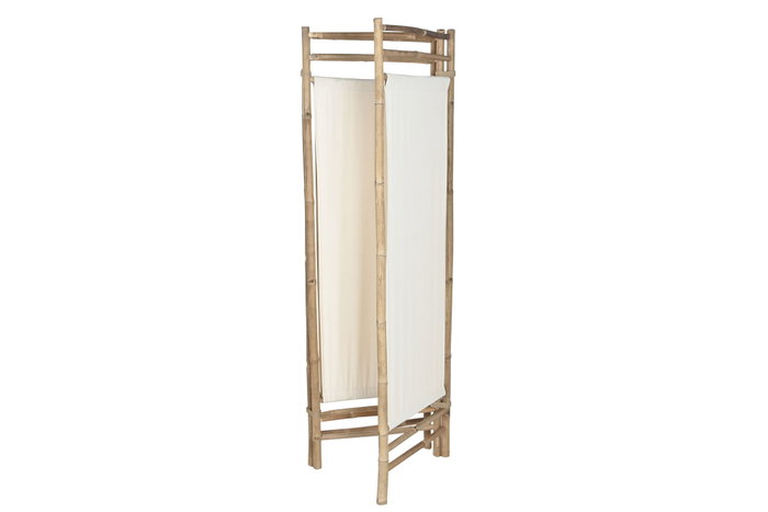 DKD Home Decor Biombo Tropical 3 x 175 x 165 cm Bambú Algodón DKD Home Decor Biombo Tropical 3 x 175 x 165 cm Bambú Algodón