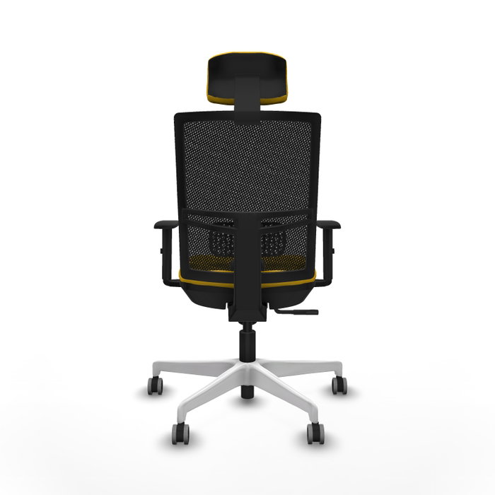 PIQUERAS Y CRESPO Silla de oficina Yunquera con mecanismo Sincro, Amarillo y Negro PIQUERAS Y CRESPO Silla de oficina Yunquera con mecanismo Sincro, Amarillo y Negro