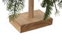 DKD Home Decor Decoración Navidad Tradicional Verde Rojo PVC Madera Piñas Árbol Acebo 18 x 62 x 38 cm (2 Unidades)
