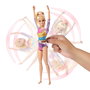 Barbie Tú Puedes Ser Gimnasta Rubia Muñeca con Mecanismo de Clip y Accesorios HRG52