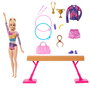 Barbie Tú Puedes Ser Gimnasta Rubia Muñeca con Mecanismo de Clip y Accesorios HRG52