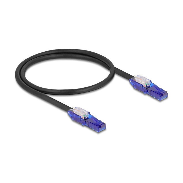 DeLOCK Cable de red Cat.6 U/UTP 0,5 m con conectores angulares 80925 DeLOCK Cable de red Cat.6 U/UTP 0,5 m con conectores angulares 80925