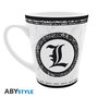 ABYstyle Taza Death Note - Licencia Oficial, Personaje L, 250 ml, Cerámica, apta microondas y lavavajillas, Caja ventana