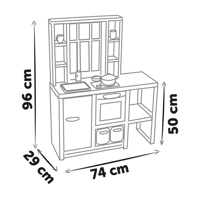 Smoby Loft Fleur Toy Kitchen Blanco / Rosa Smoby Loft Fleur Toy Kitchen Blanco / Rosa