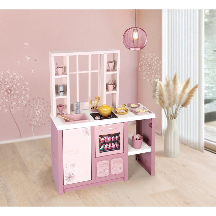 Smoby Loft Fleur Toy Kitchen Blanco / Rosa Smoby Loft Fleur Toy Kitchen Blanco / Rosa