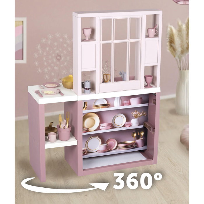 Smoby Loft Fleur Toy Kitchen Blanco / Rosa Smoby Loft Fleur Toy Kitchen Blanco / Rosa