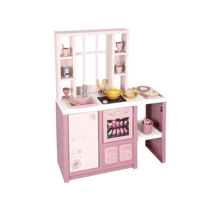 Smoby Cocina Electrónica Loft Rosa con 27 accesorios Smoby Cocina Electrónica Loft Rosa con 27 accesorios