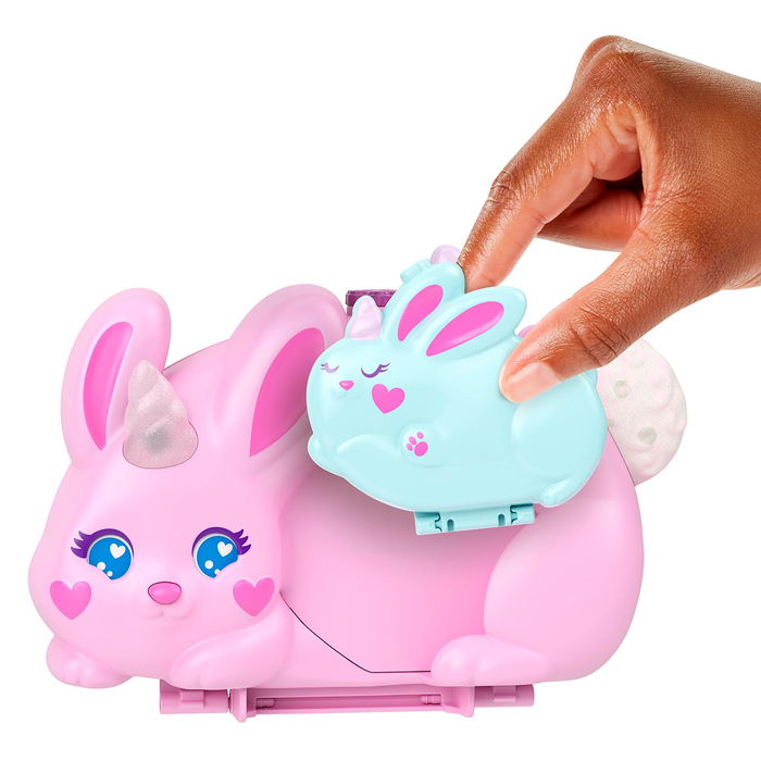 Mattel Polly Pocket Set Cofre-Bolso Conejito JFT88 Juguete para Niñas +4 Años